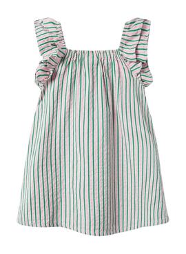 Robe Name It Filone à rayures roses pour fille
