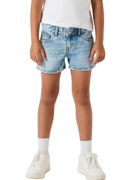  Bermuda en denim régulier Rose pour fille.