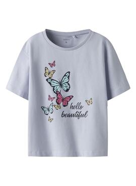 T-shirt Name It Frajane regular blanc pour fille