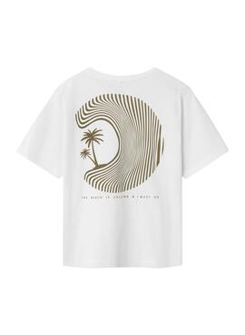 T-shirt Name It Zoko Regular blanc pour garçon