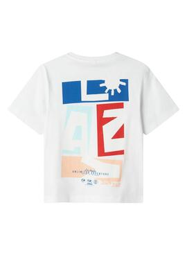 T-shirt Name It Femmin regular blanc pour enfant