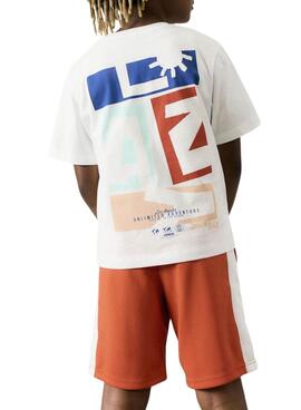 T-shirt Name It Femmin regular blanc pour enfant
