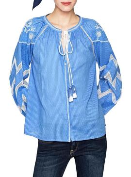 Blouse Pepe Jeans Tatiana Blue Femme