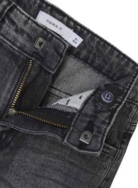 Bermuda Name It Silas Loose denim noir pour enfant
