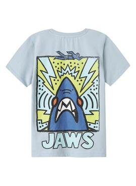T-shirt Name It Makai Jaws bleue pour garçon