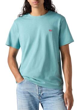 T-shirt basique turquoise Levi's pour homme
