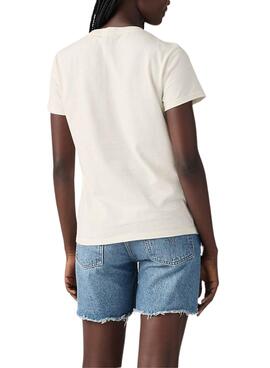 T-shirt Levi's printemps blanc pour femme