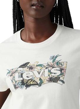 T-shirt Levi's printemps blanc pour femme