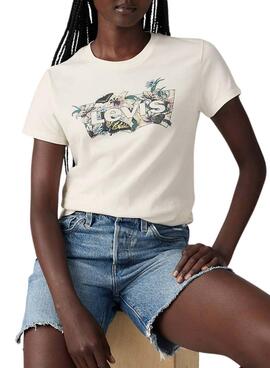 T-shirt Levi's printemps blanc pour femme