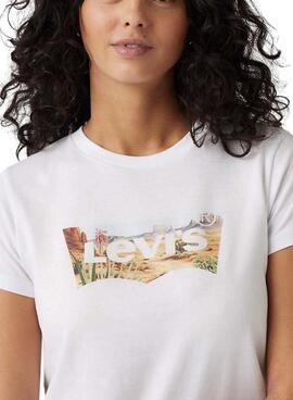 T-shirt Levis The Perfect Tee blanc pour femme