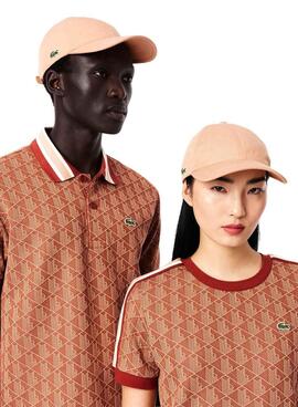 Casquette Lacoste basique orange pour femme et homme