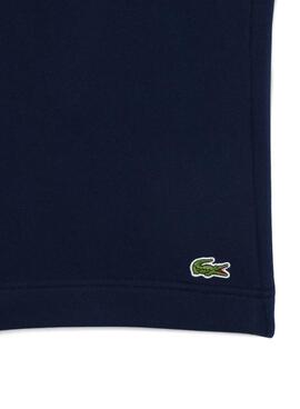 Pantalon corto azul marino de jogging Lacoste para hombre.