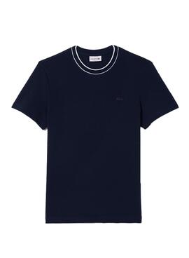 T-shirt Lacoste Pique bleu pour homme