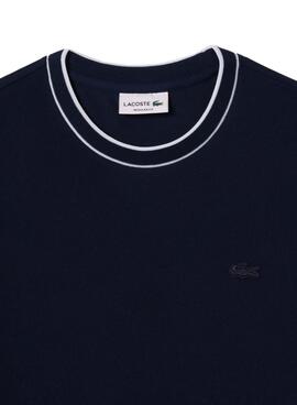 T-shirt Lacoste Pique bleu pour homme