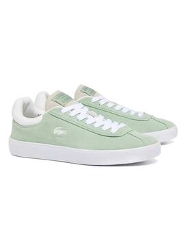Baskets Lacoste Baseshot vertes pour hommes