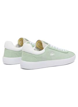 Baskets Lacoste Baseshot vertes pour hommes