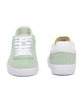 Baskets Lacoste Baseshot vertes pour hommes