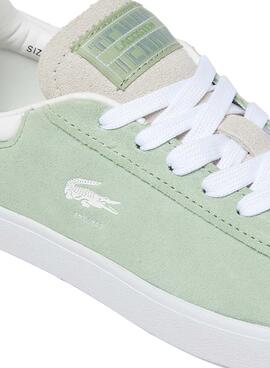 Baskets Lacoste Baseshot vertes pour hommes
