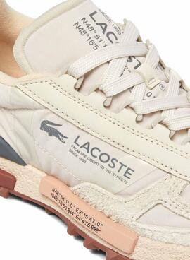 Sneakers Lacoste Elite beige pour femme