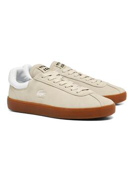  Sneakers Lacoste Baseshot beige pour homme