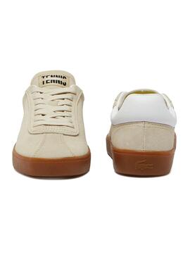 Sneakers Lacoste Baseshot beige pour homme