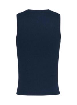 Débardeur Tommy Jeans bleu marine pour femme.