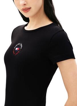 Robe Tommy Jeans Bodycon noire pour femme