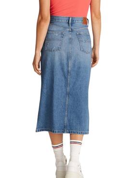 Jupe Tommy Jeans Claire midi pour femme