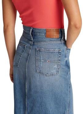 Jupe Tommy Jeans Claire midi pour femme