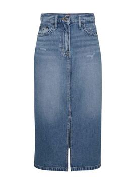 Jupe Tommy Jeans Claire midi pour femme