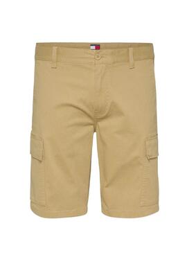 Bermudes Tommy Jeans Scanton Cargo beige pour homme