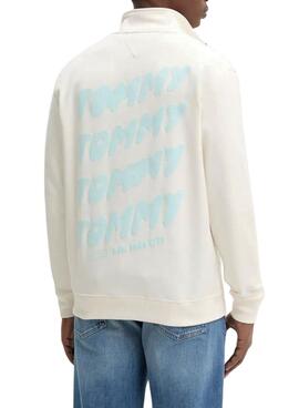 Sweatshirt Tommy Jeans Bubble beige pour homme