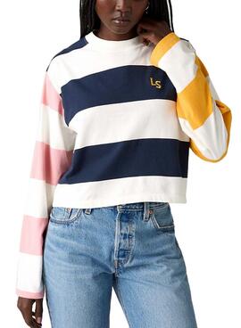 T-shirt  Levis   Multicolour Rugby Women's