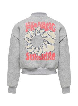 Bomber  Only Kids Koglovely veste  grise pour filles