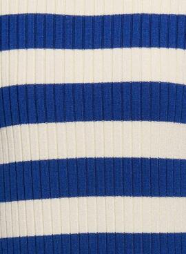 Top Only  Kogkarol rayures bleues et blanches pour fille.