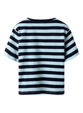 T-shirt Name It Fridy régulier bleu pour fille.