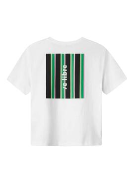 T-shirt Name It Falaura Regular blanc vert enfant