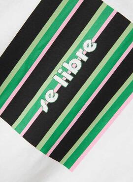 T-shirt Name It Falaura Regular blanc vert enfant