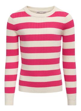 Haut rayures roses uniquement pour fille de Kogkarol.