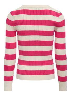 Haut rayures roses uniquement pour fille de Kogkarol.