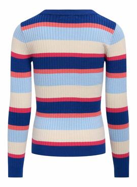 Haut uniquement enfants Kogkarol à rayures multicolores pour fille