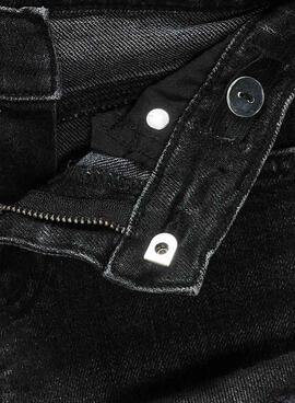 Shorts uniques pour enfants en denim noir Kogrobyn pour fille