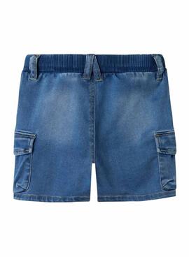 Bermuda  Name It   bleu en denim baggy pour fille
