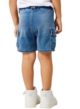 Bermuda  Name It   bleu en denim baggy pour fille