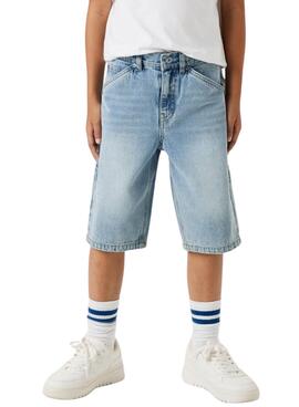  Bermuda Name It Ryan en denim bleu pour garçon.
