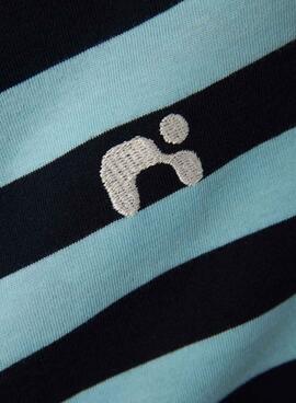 T-shirt Name It Fridy à rayures bleues pour garçon