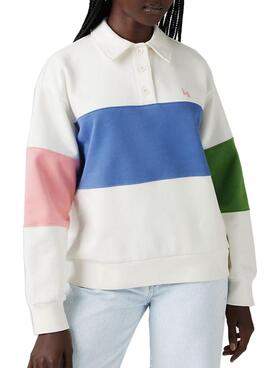 Sweatshirt Levis Rugby multicolore pour femme