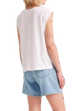 T-shirt Levi's Boxy blanc pour femme.
