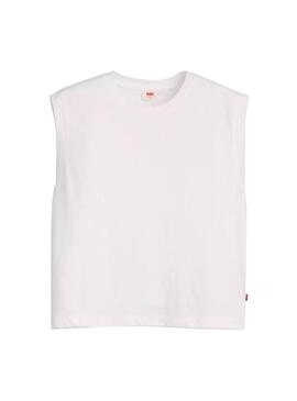 T-shirt Levi's Boxy blanc pour femme.