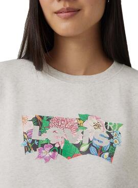 Sweatshirt Levis Coloring gris pour femme